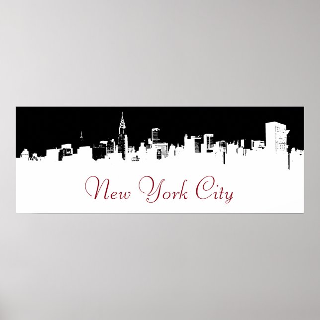 Poster Pop Art New York City Panorama (Devant)