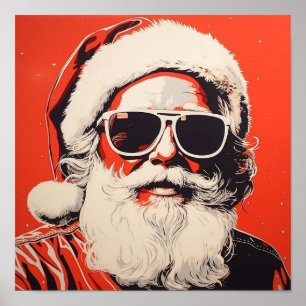 Poster Pop Art Santa Claus