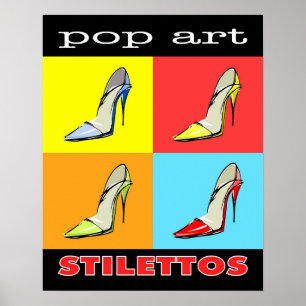 Poster Pop Art Stilettos 16x20