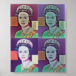 Poster - Pop Art 'The Queen'<br><div class="desc">Queen Elizabeth II Option auf Karo-out für Ihren Kauf dieses Poster mit einem gemacht, um den Ruhm von zazzle zu messen. Fügen Sie dem Rahmen ein Reittier hinzu, das dieses schöne Bild hervorhebt. Vergessen Sie nicht, Ihre Rückmeldung ein wenig lang mit dem Bild in situ, das anderen Zollbehörden helfen wird,...</div>