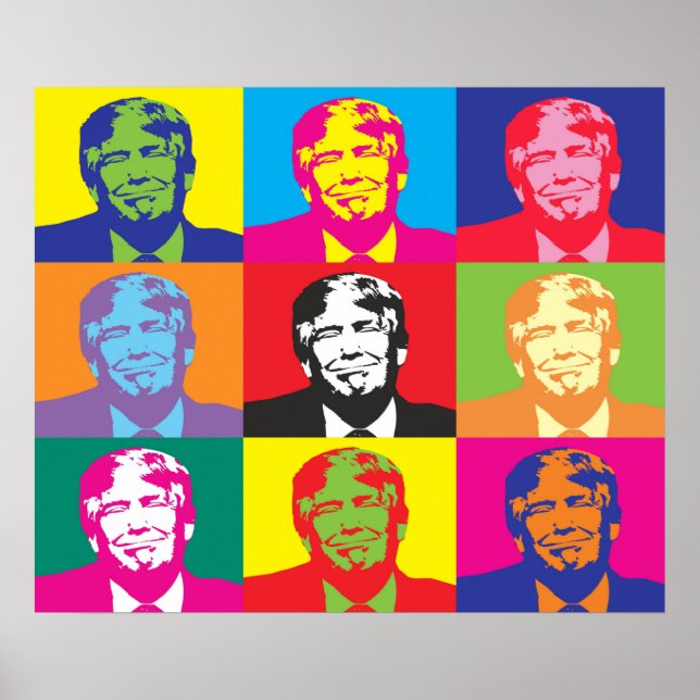 Poster Pop Art Trump (Devant)