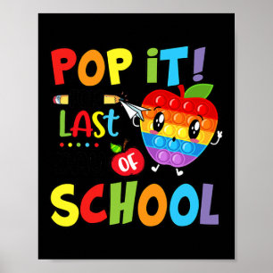 Poster Pop It For Dernier Day Of School Cute Apple Fidget