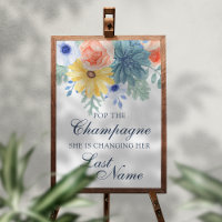 Pop La Fête des mariées Succulente Florale Champag