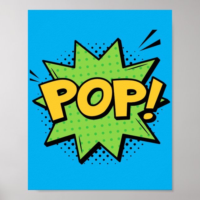 Poster Pop ! Une comique Pop Art vibrante (Devant)