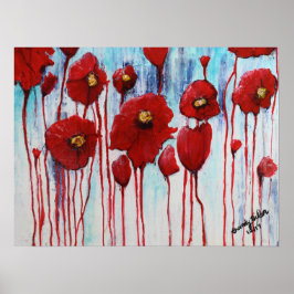 Poster Poppies en hiver