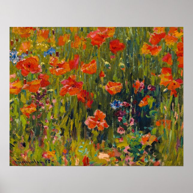 Poster Poppies Robert Vonnoh (Devant)