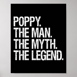 Poster Poppy L'Homme Le Mythe La Légende Drôle Pères Gi