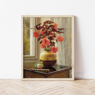 Poster Poppy oriental et Coleus   Jessica Hayllar
