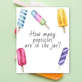 Poster Popsicle - devinez combien de popsicles sont dans 