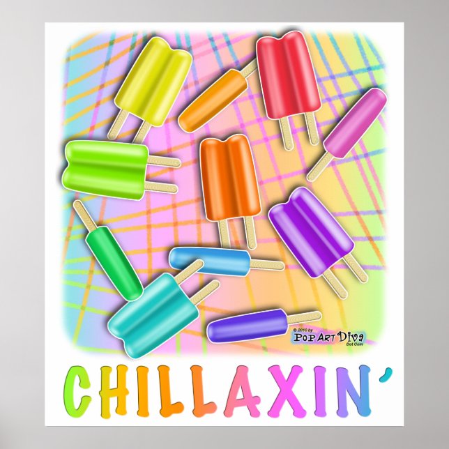 POSTER POPSICLES POP ART (Devant)