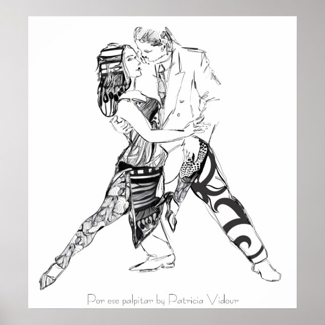 Poster Por ese palpitar Tango (Devant)