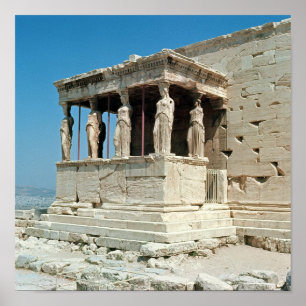 Poster Porche des jeunes filles, Erechtheion, c.421-405