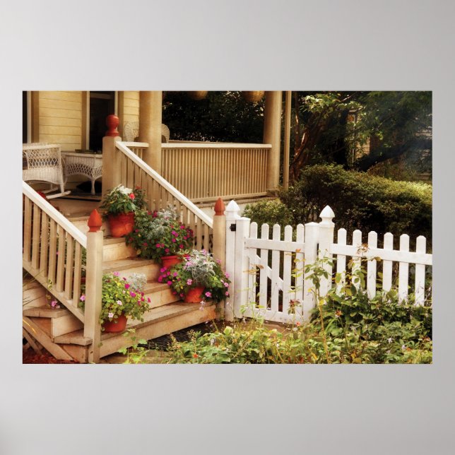 Poster Porche - Le jardin de ma grand-mère (Devant)