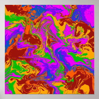 Poster Porridge de cerveau en Abstrait