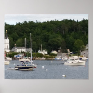 Poster Port 11" de Boothbay x 8,5" papier d'affiche (mat)