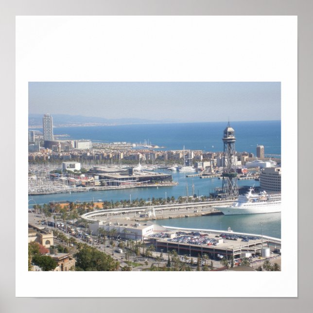 Poster Port de Barcelone (Devant)