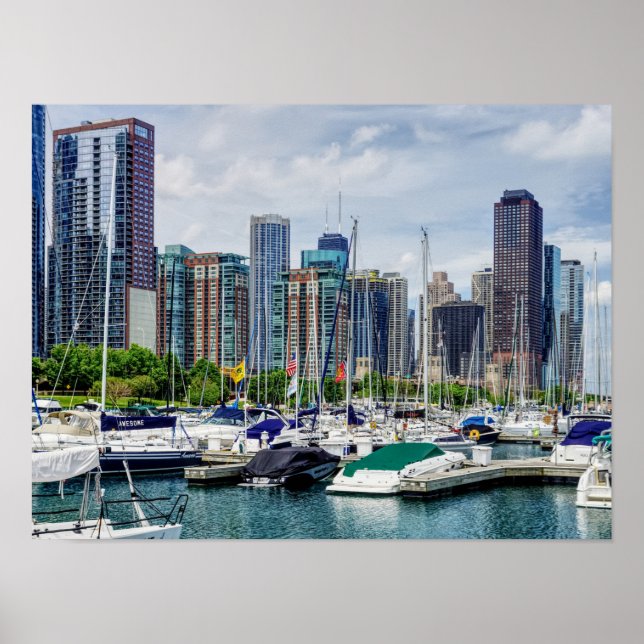 Poster Port de Chicago (Devant)