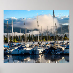 Poster Port de plaisance // Lac Dillon Colorado
