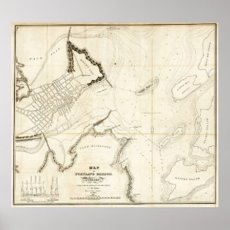 Poster Port de Portland 1833