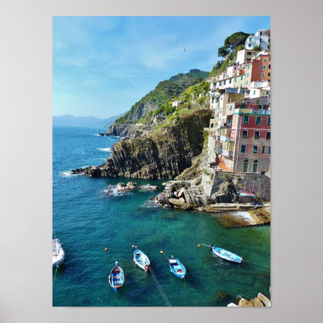 Poster Port de Riomaggiore (Devant)