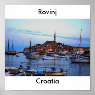 Poster Port de Rovinj, Croatie
