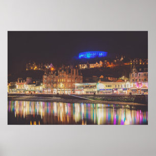 Poster Port d'Oban la nuit
