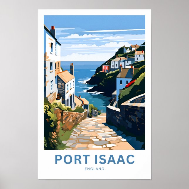 Poster Port Isaac Angleterre Imprimer (Devant)