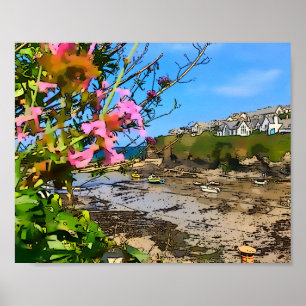 Poster Port Isaac Cornwall Harbour Friends