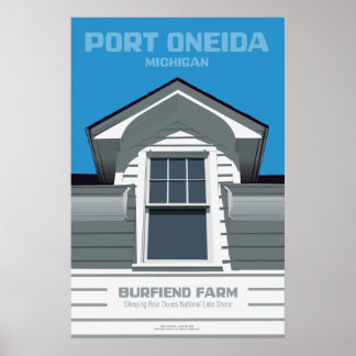 Poster Port Oneida, Michigan - Burfiend Farm