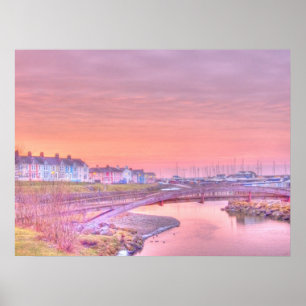 Poster Port "peinture " d'Aberaeron