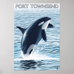 Poster Port Townsend, sauter de WashingtonOrca