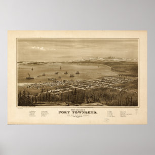 Poster Port Townsend, Washington (1878)