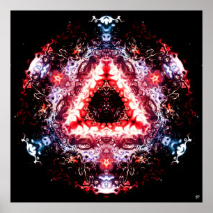 Poster Portail spatial biologique v2 - pareidolia motif