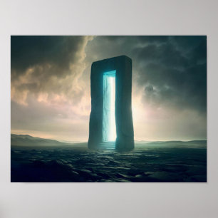 Poster Portail sur la planète désertique