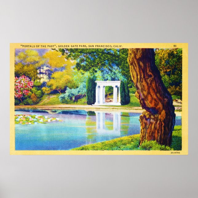 Poster "Portals du passé" Golden Gate Park (Devant)