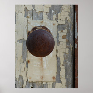 Poster Porte abandonnée