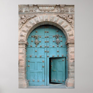 Poster Porte Aqua de l'église de Cusco