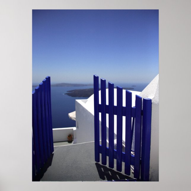 Poster Porte bleue (Devant)