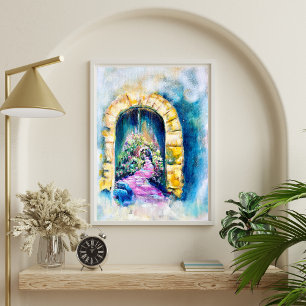 Poster Porte bleue