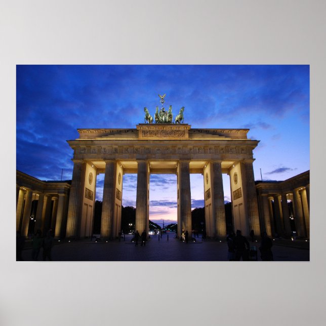 Poster Porte de Brandebourg - Berlin, Allemagne (Devant)