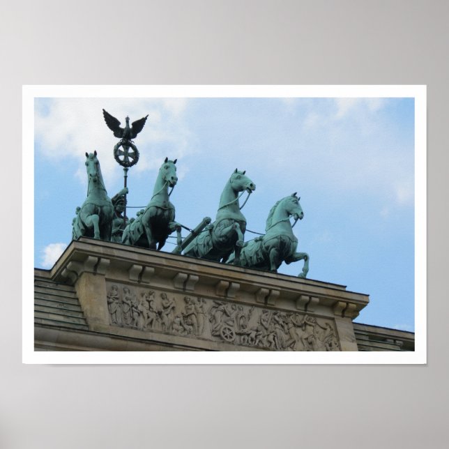 Poster Porte de Brandebourg, Berlin, Allemagne (Devant)