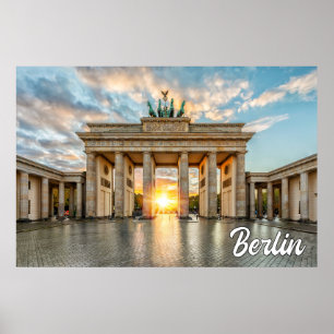 Poster Porte de Brandebourg, Berlin, Allemagne
