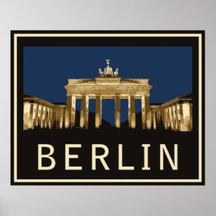 Poster Porte de Brandebourg de Berlin