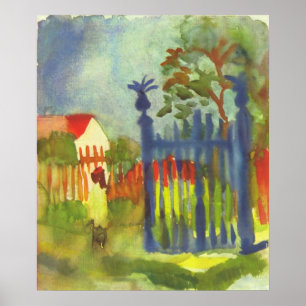 Poster Porte de jardin avant août Macke