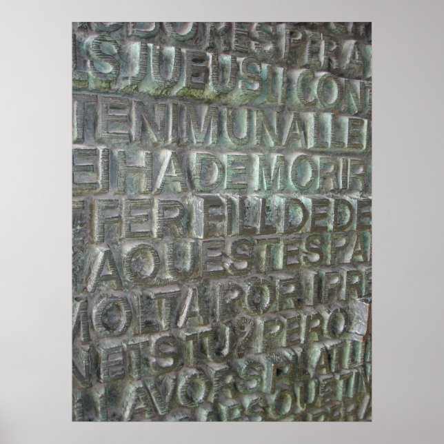 Poster Porte de la Sagrada Familia, Barcelone (Devant)