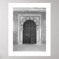 Porte de la vieille mosquée (B&W)