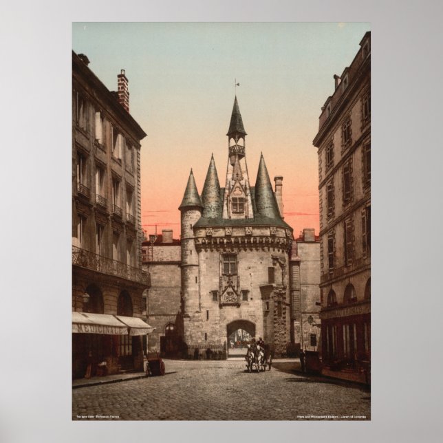 Poster Porte de Sevigne, Bordeaux, France (Devant)