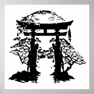 Poster Porte de Torii