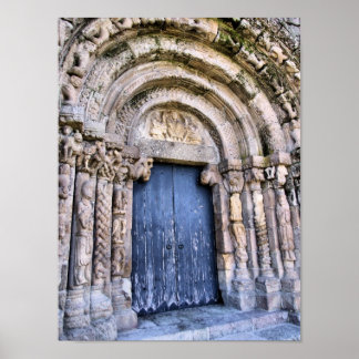 Poster Porte d'une église (Bravaes) du XIe siècle