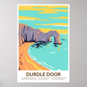 Poster Porte Durdle Sur La Côte Jurassique Du Dorset En A